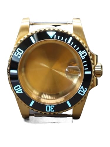 1�� 40mm �r���v�P�[�X �t���e�L�X�g C3 �����x�[���K���X SUB NH35 NH36 NH34 Eta2824 Miyota8215 ���[�u�����g 28.5mm�p(Solid cover 1,Eta 2824)