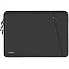 Funda para laptop de 13.3 pulgadas, a prueba de golpes, funda protectora para computadora con bolsillo para accesorios, bolsa portátil compatible con MacBook Air/Pro de 13-13.3 pulgadas, compatible con MacBook Pro de 14 pulgadas, color negro