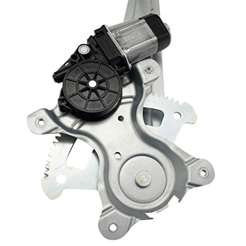Image of TRQ Rear Driver Side Power Window Motor and Regulator Assembly Power Compatible with 2008-2014 Scion xD 2008-2013 Toyota Highlander 2008-2014 RAV4