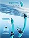Snorkeling Gear for Adults Kids, Kwambiri Dry-Top Snorkel Set, 180°Panoramic Wide View Diving Mask Breathing Freely Snorkel Mask for Snorkeling Scuba Diving Swimming Travel
