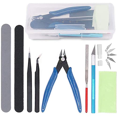 Fijadores Y Modeladores, Kitchen Kit de Herramientas Gundam,10 pcs Model Kit Tools,Compatibles con Herramientas Básicas de Modelador Gundam,Kit Profesional de Repuesto para Gundam Model...
