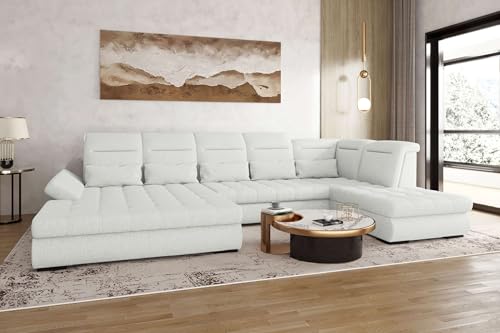 99rooms Toscana Wohnlandschaft Polsterecke Couchgarnitur Strukturstoff Neve Creme Ottomane Links mit Schlaffunktion 99rooms Toscana Wohnlandschaft Polsterecke Couchgarnitur Strukturstoff Neve Creme Ottomane Links mit Schlaffunktion