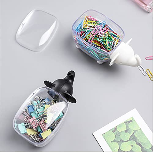 image for Agirlvct Cotton Ball Holder Dispenser 2-Pack,Acrylic Qtip Containers w