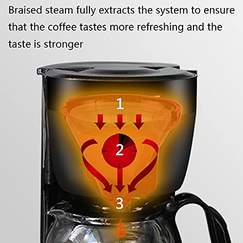 Image of Homezest Household Small Coffee Maker Automatic Mini Drip Coffee Machine, Style:EU Plug