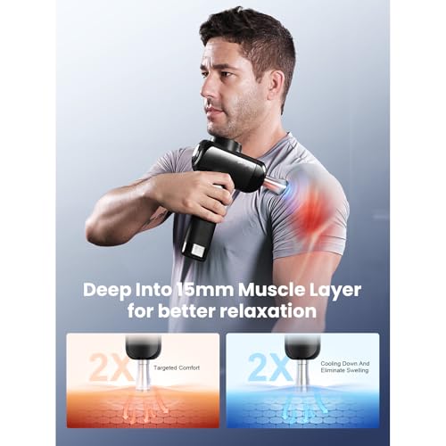 BOB AND BRAD X6 Ultra Massage Gun with Heat and Infrared Light — view 7