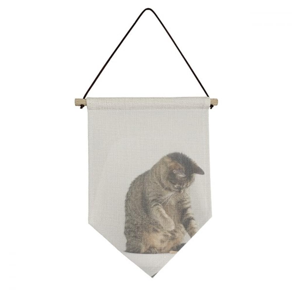 Drapeau en toile motif chat pour créer un coin lecture cosy