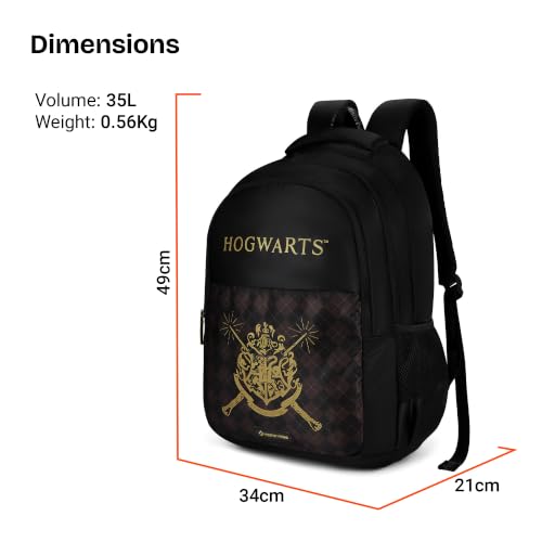 Image of Nasher Miles x Harry Potter Backpack | Polyester Laptop Backpack 35L | Ideal for School, College, Office & Travel | Men, Women, Boys, Girls