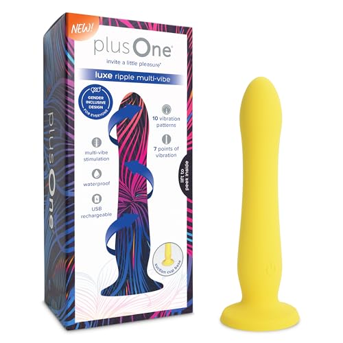 plusOne Luxe Ripple Multi Vibe – Vibrating Massager,...