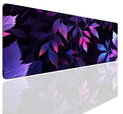 Tapis de Souris Noir 900x500x4mm Grand Tapis de Souris XXL Gamer Gaming, sous Main Bureau à Bords Cousus, Tapis de Bureau Gaming Antidérapante, Protection de Bureau sous-Mains Accessoire Deco S-78