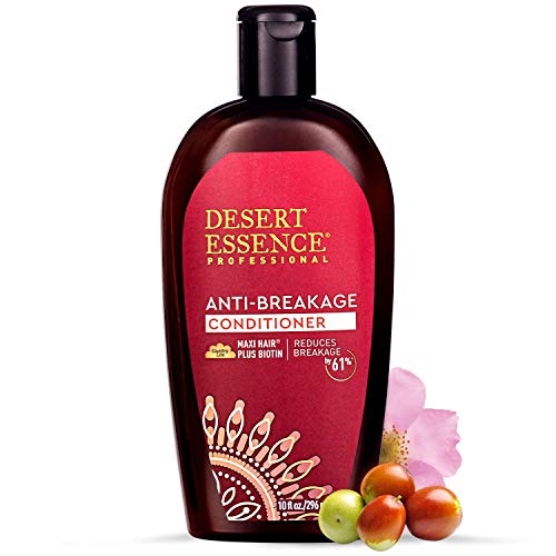 Desert Essence Anti-Breakage Conditioner 10 Fl Oz - Gluten Free, Vegan, Cruelty Free - Keratin, Biotin, Provitamin B5 & Saw Palmetto - Helps Reduce Breakage Up To 61% - Grow Healthy & Strong Hair #TOP2