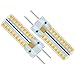 Produktbild ZIBEI G6.35 GY6.35 Bi-Pin Sockel 5W LED Leuchtmittel AC/DC 12V 360°Abstrahlwinkel Warmweiß 3000K Ersetzen 50W Halogenlampe Nicht Dimmbar (2er-Pack)