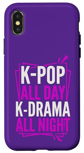 K-Pop All Day K-�h���} �I�[���i�C�g ��������؍��f�U�C�� �X�}�z�P�[�X iPhone X/XS �p