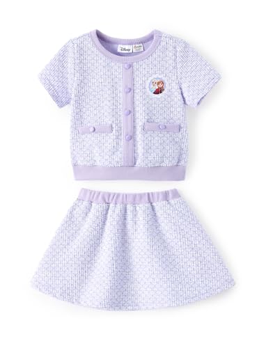 Image of Disney Frozen Elsa Minnie Princess Toddler Girl 2pcs Outfit Skirt Set 2-9Y