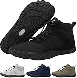Hike Footwear Kasdava Pro Waterproof Winter Barefoot Boots for Women & Men | Wide Toe Box Zero Drop Hiking Shoes | Slip-Resistant Minimalist hike shoes for Outdoor Activities.