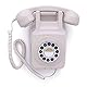 GPO 746WALL Retro Festznetztelefon mit Drucktasten zur Wandmontage mit authentischer Klingelton, Creme