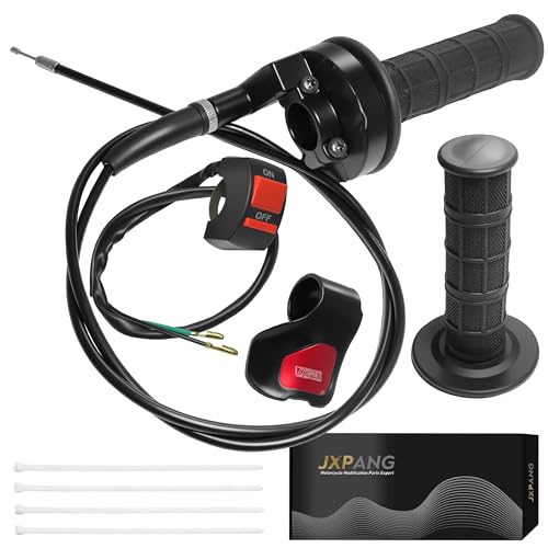 Universal Mini Bike Throttle Assembly&Cable Kit | Direct Replacement for Coleman BT200X CT200U/EX MB200&Predator 212cc/196cc Engines | Fits Most 7/8 Handlebar Mini Bikes with Cruise Control (Black)