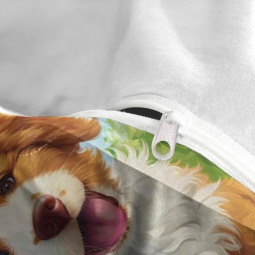 Parure de lit chiots mignons en microfibre supérieure durable 140x200 - 8