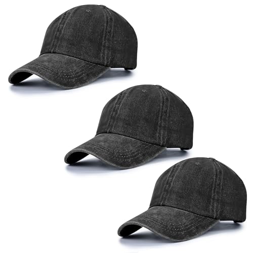 Image of Baseball Cap Unisex Vintage Washed Distressed Cap,Retro Adjustable Dad Hats,Baseball Hat for Men Women