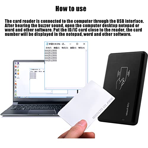 Lecteur RFID double fréquence ID IC compatible Windows Android Linux avec cartes - 2