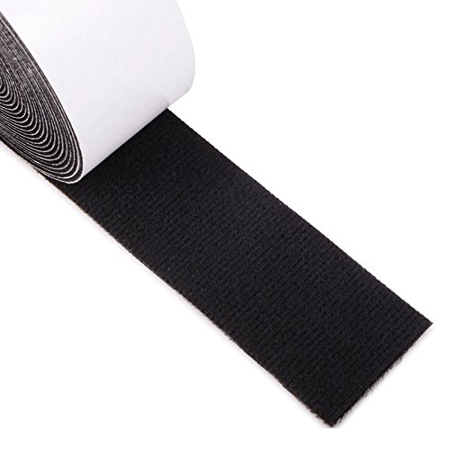 FOSHIO Automotive 196.8inch/5M Length Black Fiber SqueegeeÂ Felt Self Adhesive Decal Felt Polyester Felt for Auto Vinyl Wraps Tools Wallpaper Tools Furniture Pads