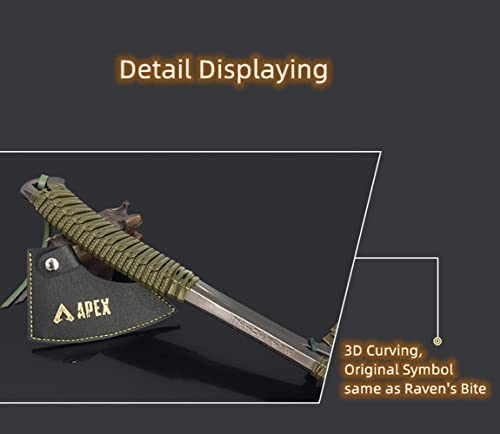 Apex Bloodhound Heirloom Axe Metal Raven's Bite Real Size Replica Game Collection Desk Decoration Cosplay Party Supplies Gift (35Cm Blood Edge) #TOP2