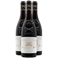 AOC Châteauneuf-du-Pape Rouge, Région Vallée du Rhône, France Cépages Grenache, Cinsault, Mourvèdre, Syrah Fruité 2/5 . Floral 2/5 . Boisé 3/5 . Epicé 3/5 . Acidité 4/5 . Puissance 4/5 . Sélectionné par notre comité de dégustation Vendu par 3x75cl