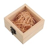 Boîte en verre transparent: la boîte en bois en verre dispose d'un design transparent qui vous permet de présenter le contenu à l'intérieur, ce qui le rend idéal pour l'affichage, la petite boîte en bois, la boîte en bois