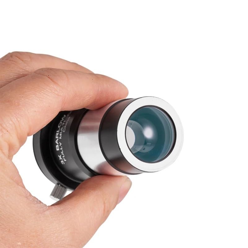 Ocular de 1,25 pulgadas con lente Barlow 3X de metal para piezas de telescopio astronómico 2