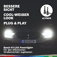 Bosch H1-Powerlight+ - Nachrüst-LED-Lampen - 12 V 13 W, 5800 K, cool-weißes Licht, Plug-and-Play-Upgrade, bis zu 3000 Std. Lebensdauer, 2 Stück – Ansicht 4