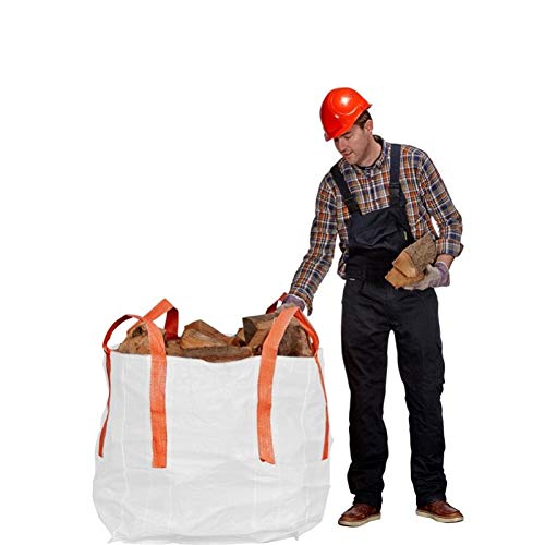 Robuster Big Bag 0.5m³ | BigBag 80x80x80cm,1.5t | mit 4 Cross Corner Schlaufen | 5er-Pack Cover