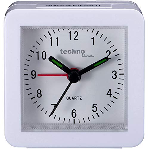 techno line SC Quartz Clock, Plastic, White