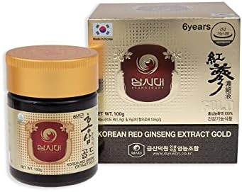 SAMSIDAE Korean Red Ginseng Extract Gold 100g 6 Years (13mg/g), 100% Korean Red Ginseng Extract - Boost Immunity and Promote Enhance Immunity, Mental Performance, Stamina, Energy Health