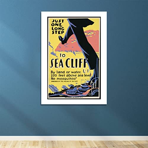 Poster de voyage encadré grand format mat déco murale sans reflet