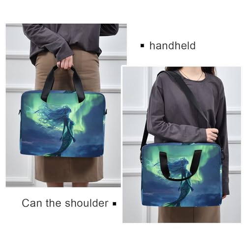 Funda para portátil ALAZA Mermaid Northern Lights 13-15.6 pulg miniatura 2