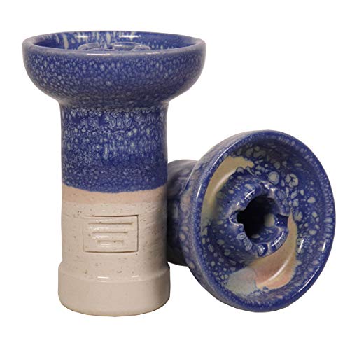 VODETA - Handgefertigter Tabakkopf für Shisha | Hookah - aus weißem Töpferton gefertigt, mit einem Phunnel-Design und… – Bild 3