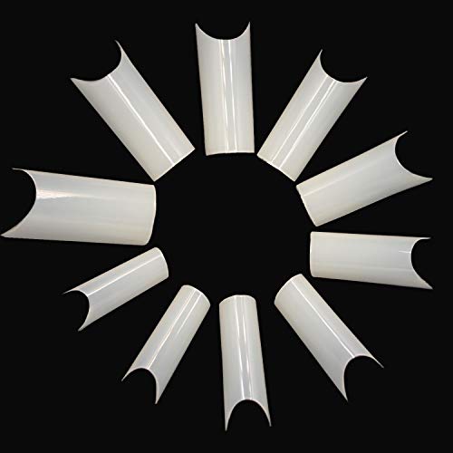 C Curve Nail Tips, Acrylic Nature Fake Nails,Ivtor Half Cover False Nails Home Diy Nail Art 500 Pcs 10 Sizes… #TOP2
