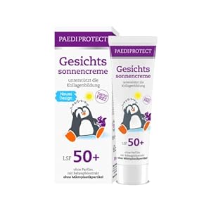 PAEDIPROTECT Gesichtssonnencreme LSF 50+ 30 ml, Sonnencreme Gesicht 50 unterstützt Kollagenbildung, Sonnenschutz Gesicht…