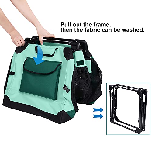 Ownpets 4 Door Dog Soft Crate Folding Portable Soft-Sided Crate With Strong Steel Frame And Mesh Mat For Indoor & Outdoor Travel Dog Crate #TOP7