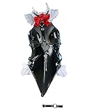 miccostumes Womens Anime Costume Maid Cosplay Gothic Bodysuit and Thigh Socks with Headdress (L)