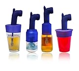 Bierstick Bierbro Snorkel Beer Bong- Silicone Stretches & Expands to Fit Cans, Bottles, Mugs, and Cups - Easy Transport