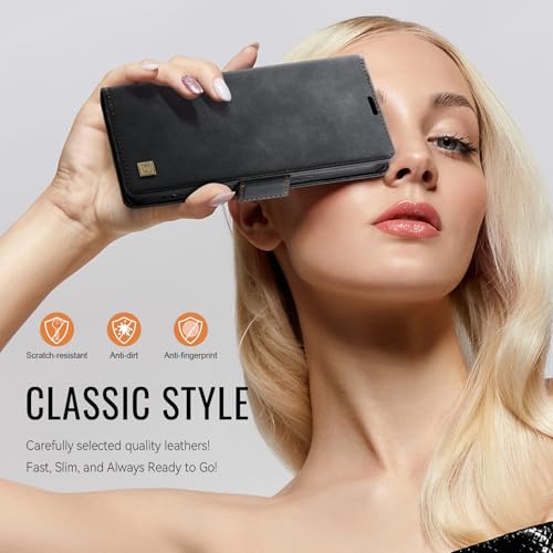 Housse portefeuille iPhone SE4 étui à rabat noir idéal pour vos trajets