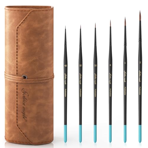 Golden Maple Kolinsky Sable Brushes (6PCS)