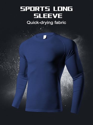 Men's Thermal Tops - Compression Long Sleeves, Breathable, Sport, Gym, Skiing Tee4
