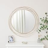 Melody Maison Large Round Champagne Swirl Mirror 92cm x 92cm