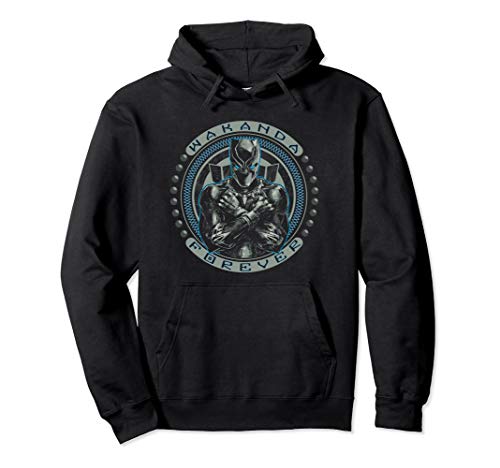Marvel Black Panther T'Challa Wakanda Forever Black Hoodie Marvel Black Panther T'Challa Wakanda Forever Black Hoodie