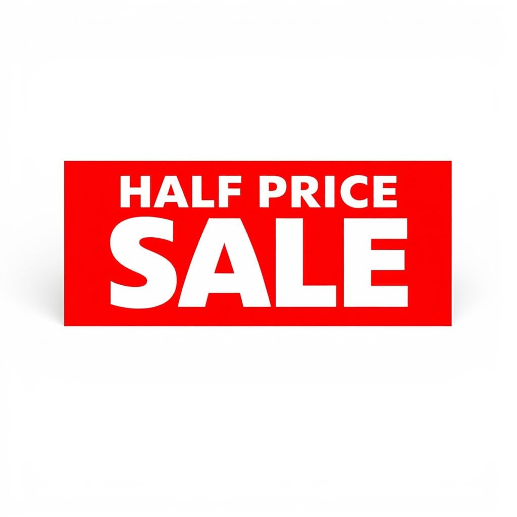 1x Price Reduction Poster Window Sign 75x30cm Red High Visibility Easy Hang Display