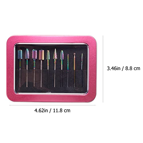 Beaupretty Kit de brocas para arte em unhas, kit de brocas de arte em unhas, acessórios para máquina