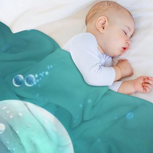 Couverture douce toutes saisons pieuvre pour cocooning sur le canapé