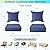 IPYNBAP Outdoor Cushions for Patio Furniture,Outdoor Seat Cushion Set 24 x 24 x 5.75 Inch,Waterproof & Fade Resistant Outdoor Chair Cushions,Deep Patio Chair Cushion with Removable Cover,Navy Blue