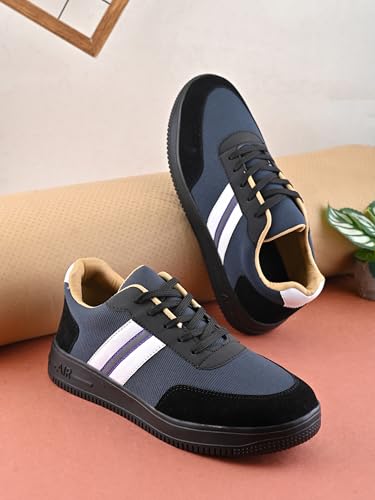 Image of Centrino Men's Sneakers | Cushioned Insole Comfortable Shoes | Trendy & Stylish Modern Sneakers | Durable Lightweight Sole Casual Walking Footwear (8184)